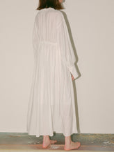 画像をギャラリービューアに読み込む, V-neck gathered dress
