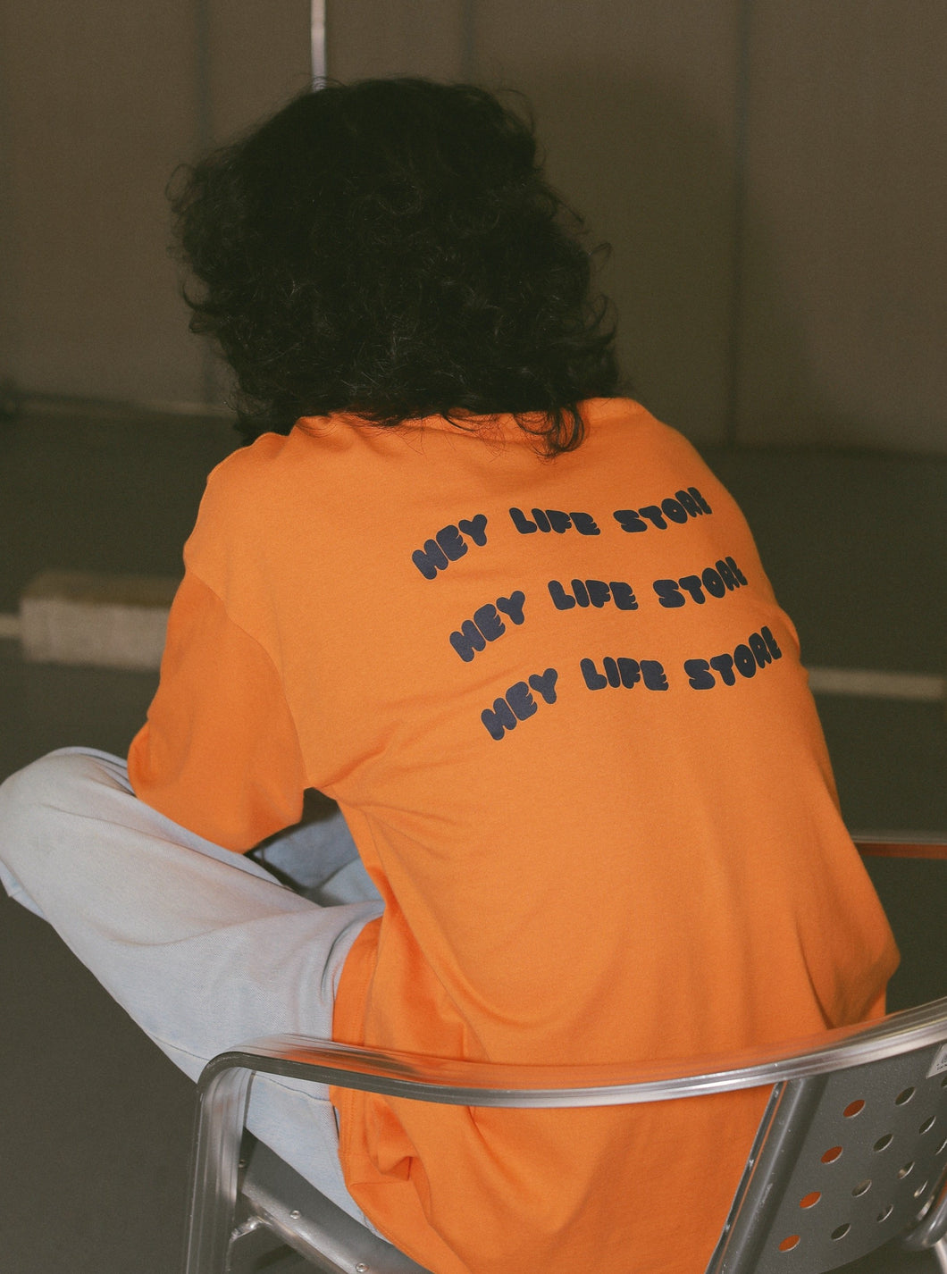 long sleeve logo tee