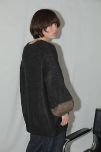 volume mohair cardigan