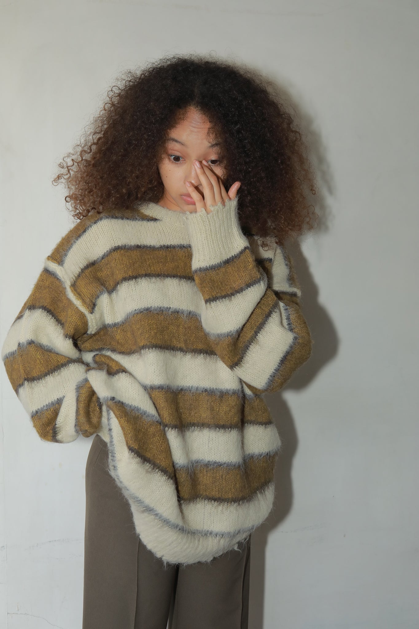 border mohair knit – Hey life store