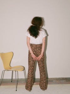 leopard easy pants