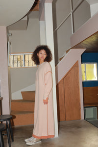 bicolor knit dress