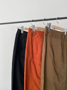 chino tight slit skirt
