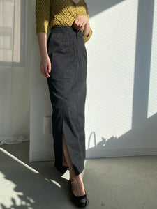 chino tight slit skirt