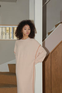 bicolor knit dress