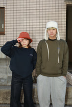 画像をギャラリービューアに読み込む, vintage print sweat / olive×blue purple
