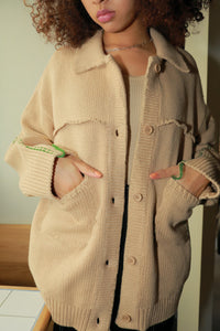 hand stitch knit jacket