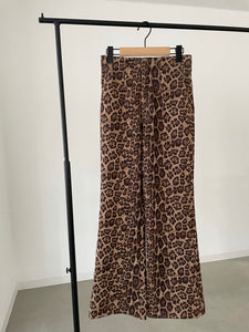 leopard easy pants