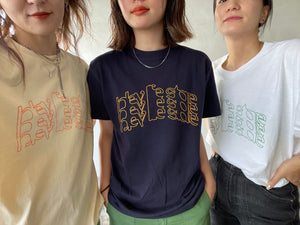 white / hey vintage print T